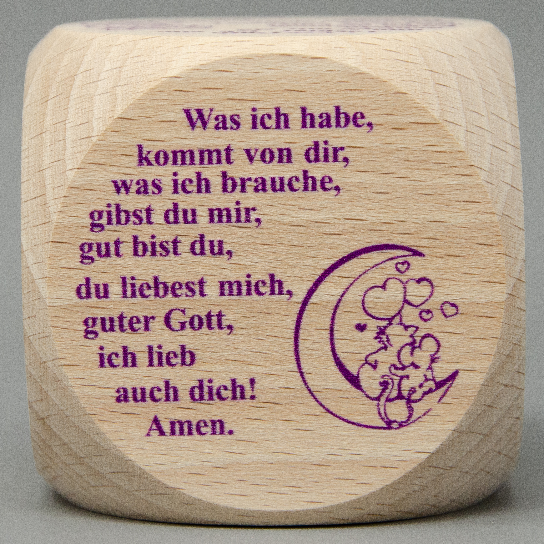 Gebetswürfel mit Kindergebete