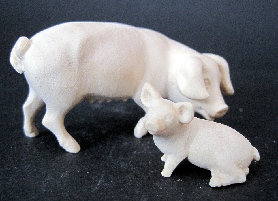 Schwein mit Ferkel
