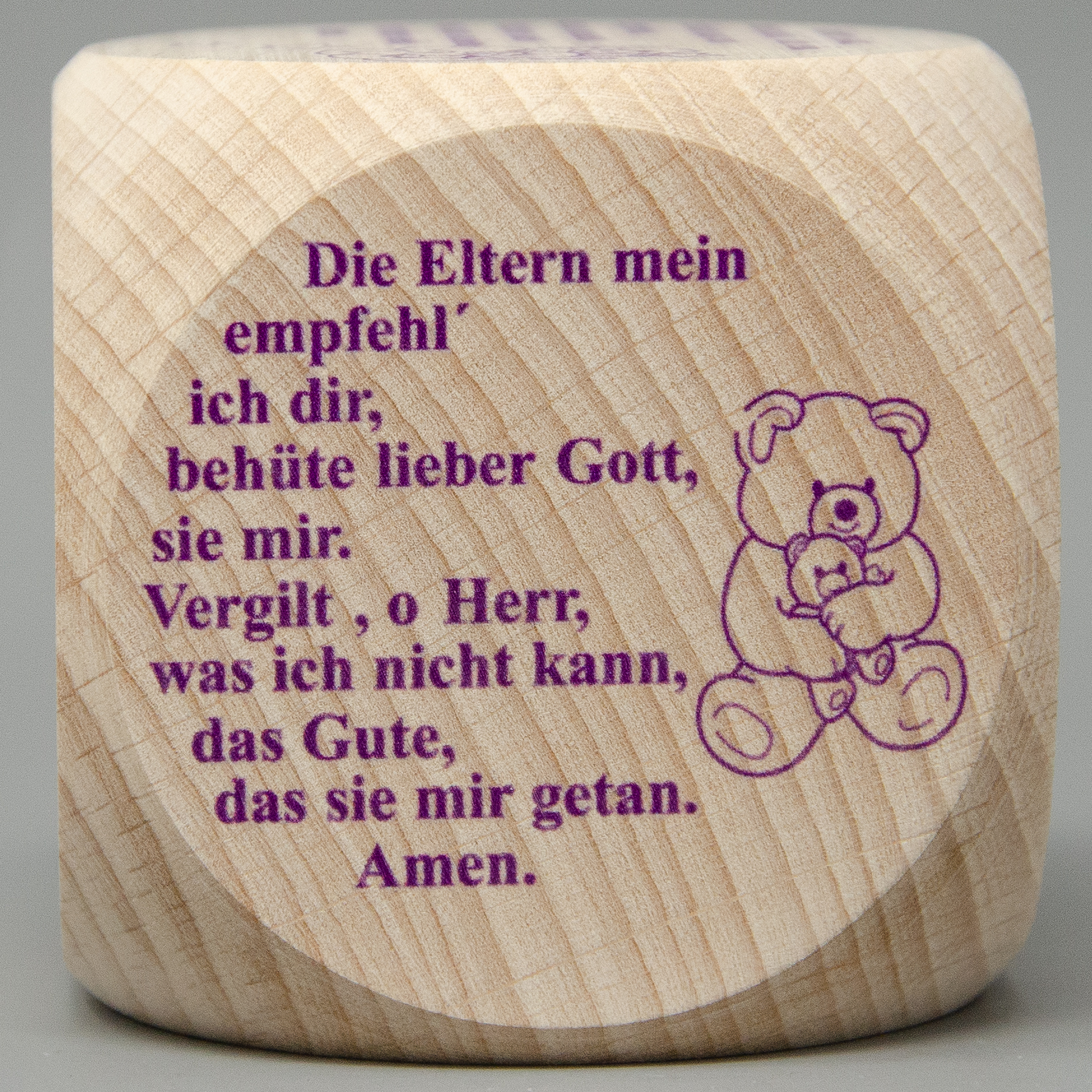 Gebetswürfel mit Kindergebete