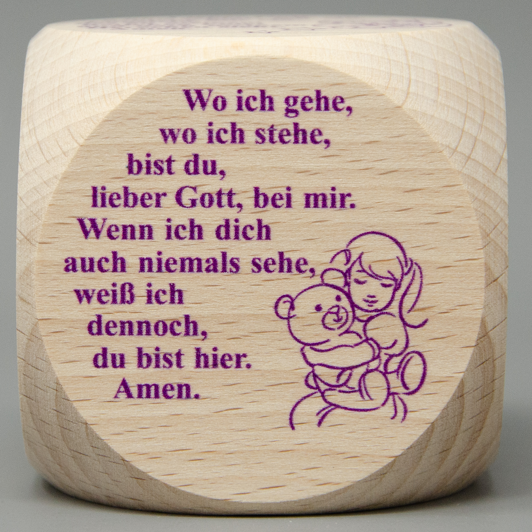 Gebetswürfel mit Kindergebete