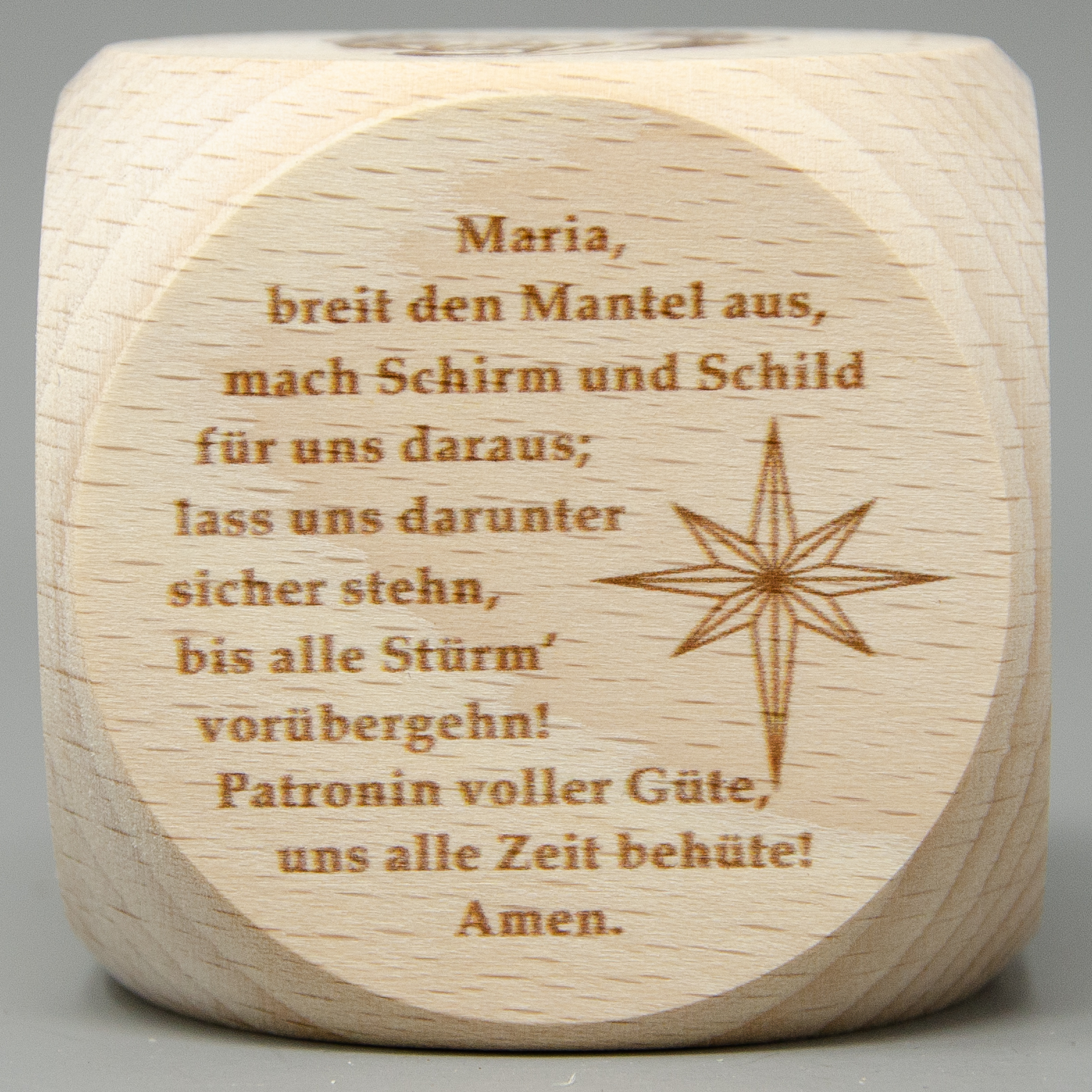 Gebetswürfel mit Mariengebete