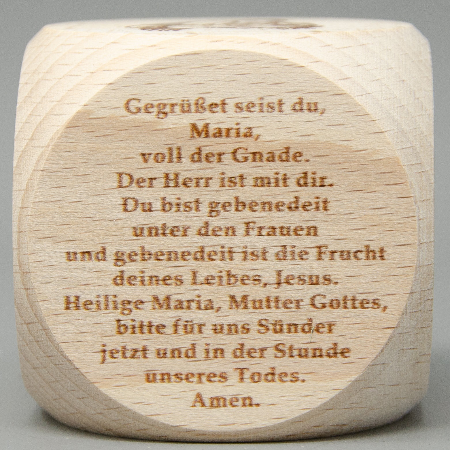 Gebetswürfel mit Mariengebete