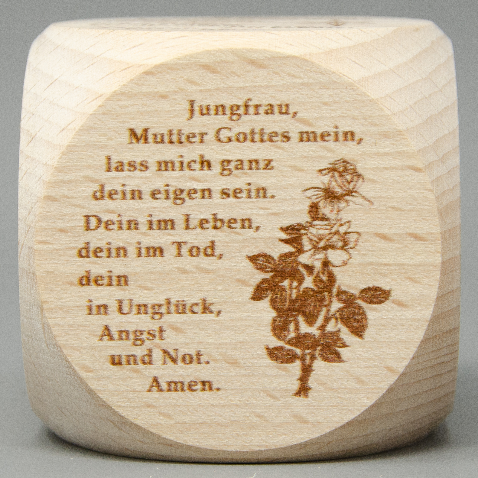 Gebetswürfel mit Mariengebete