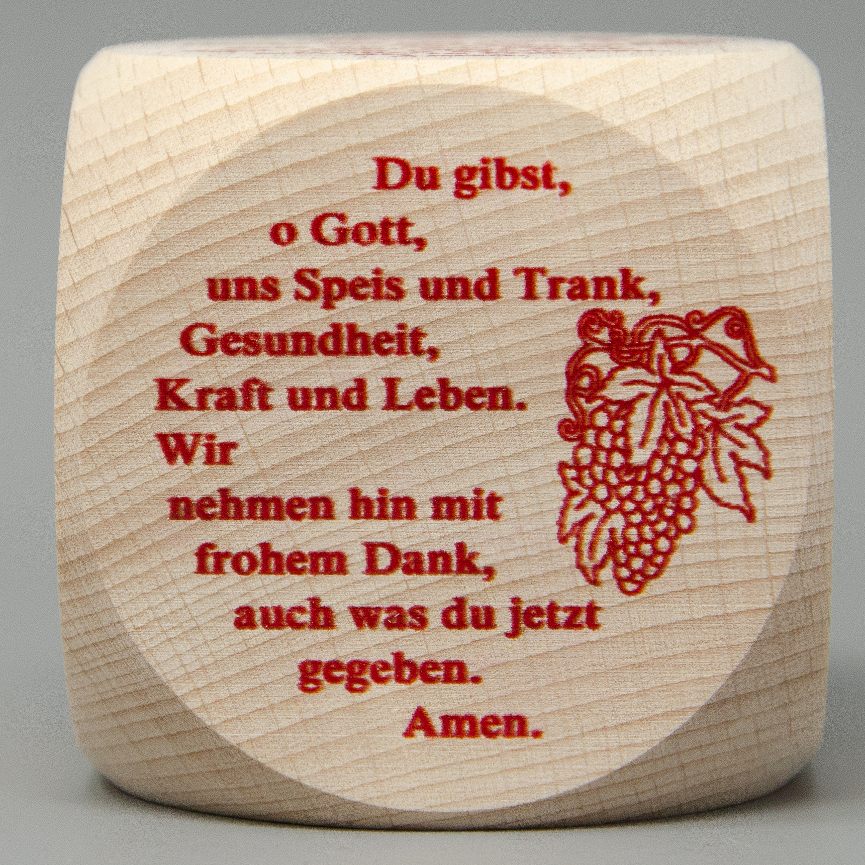 Gebetswürfel mit Tischgebete