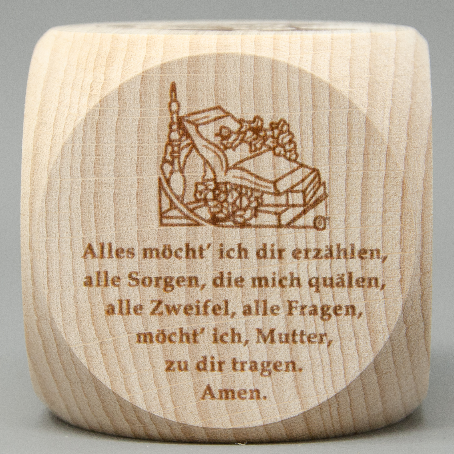 Gebetswürfel mit Mariengebete
