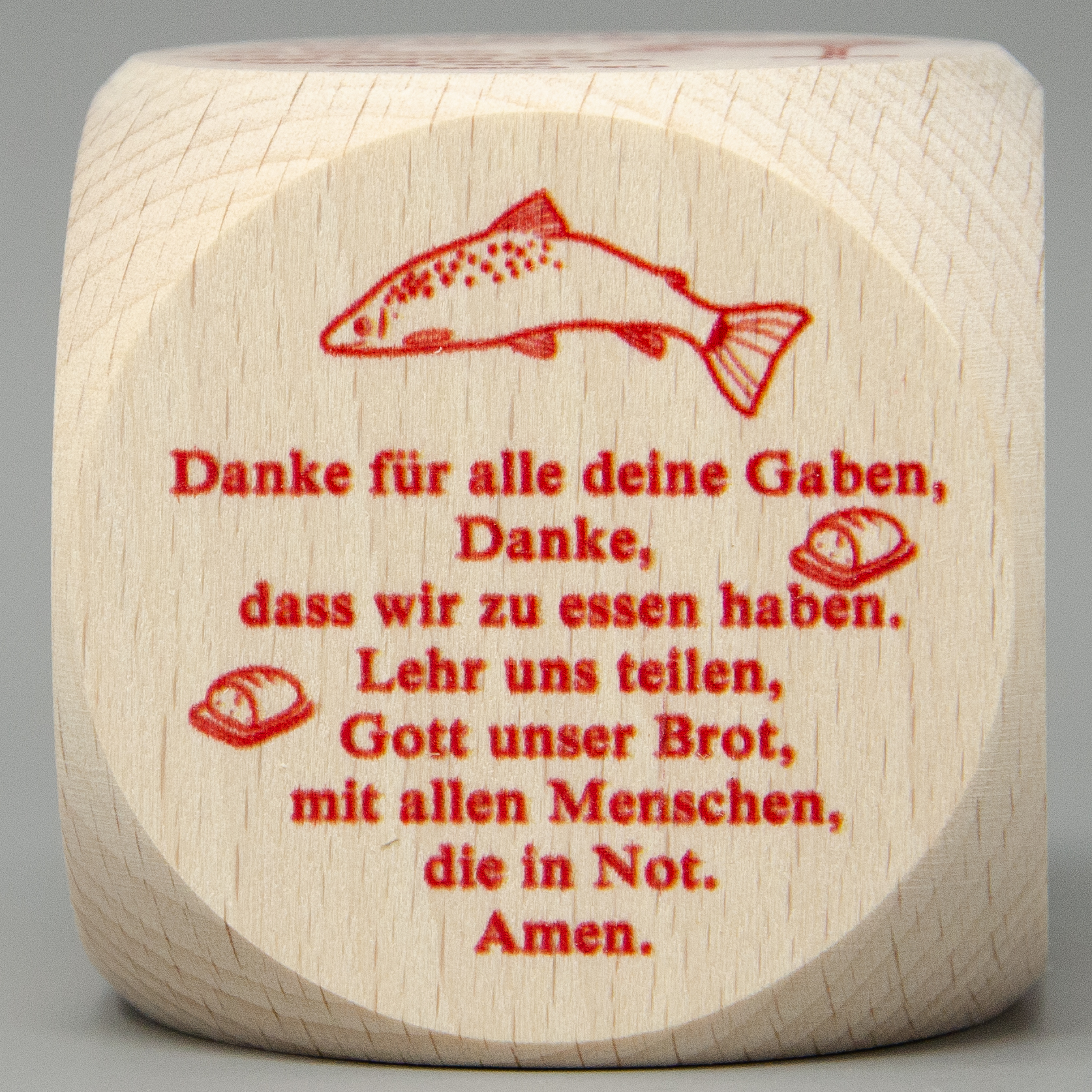 Gebetswürfel mit Tischgebete