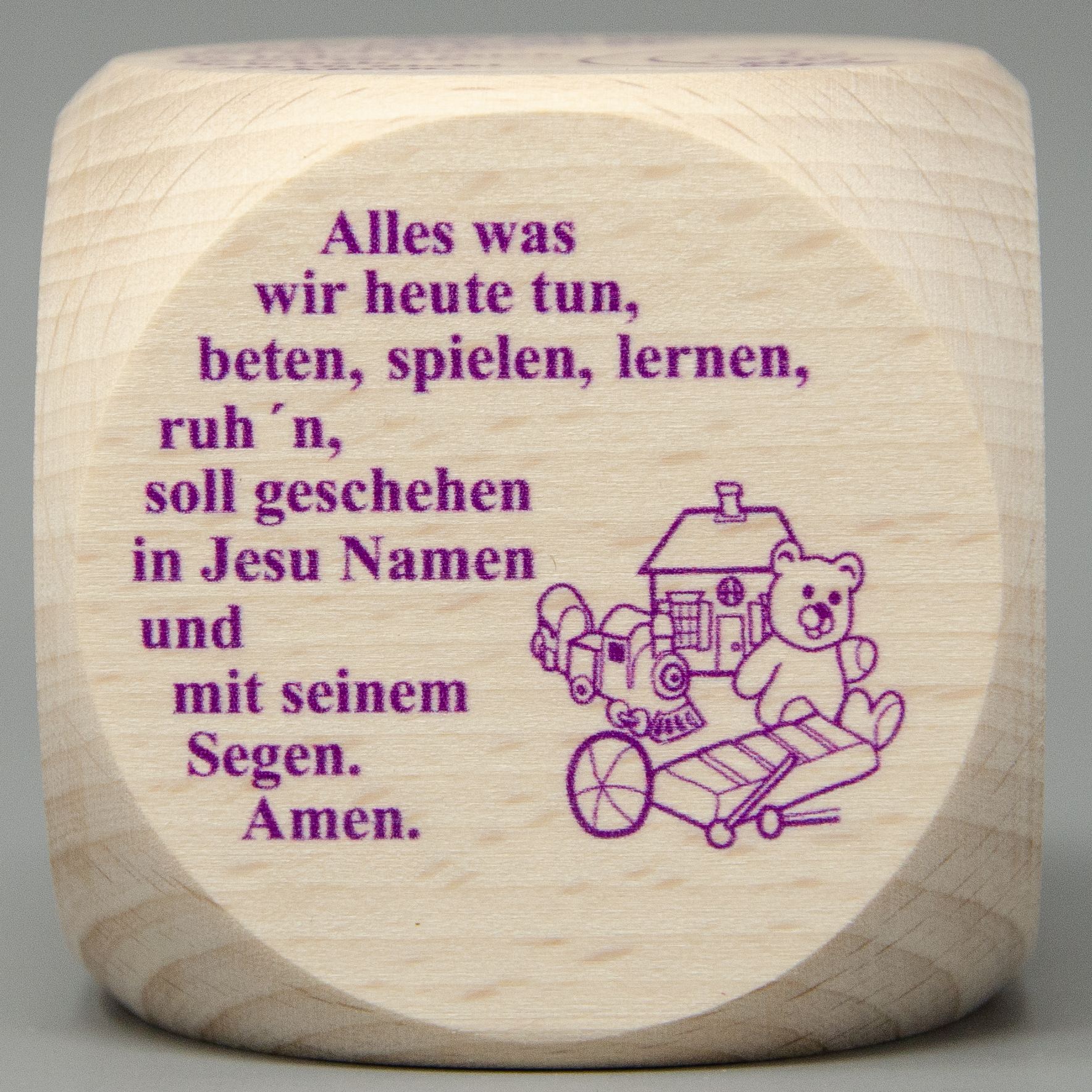 Gebetswürfel mit Kindergebete