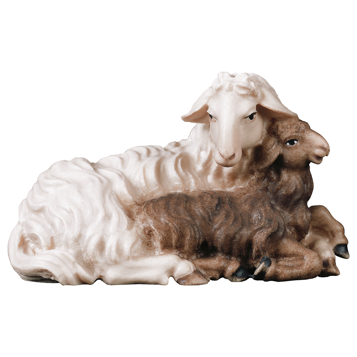 Schaf mit Lamm liegend