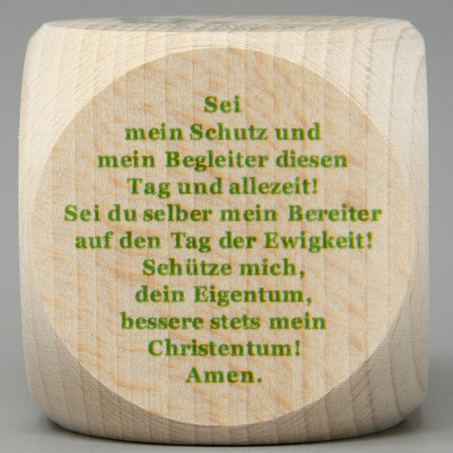 Gebetswürfel mit Morgengebete